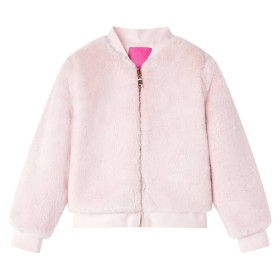 Zartrosa Kunstleder-Kinderjacke 140 von vidaXL, Oberbekleidung für Kinder - Ref: Foro24-14253, Preis: 20,32 €, Rabatt: %