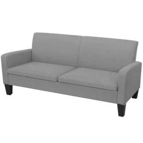 3-Sitzer-Sofa 180x65x76 cm hellgrau von vidaXL, Sofas - Ref: Foro24-244711, Preis: 309,25 €, Rabatt: %