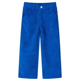 Pantalón infantil pana azul cobalto 92