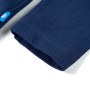 Camiseta infantil de manga larga azul marino 92
