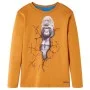 Dunkelockerfarbenes, langärmliges Kinder-T-Shirt 104 von vidaXL, Kinder-T-Shirts - Ref: Foro24-13215, Preis: 8,59 €, Rabatt: %