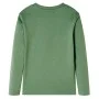 Kinder-Langarm-T-Shirt hellkhaki 128 von vidaXL, Kinder-T-Shirts - Ref: Foro24-13222, Preis: 8,59 €, Rabatt: %