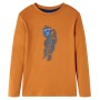 Dunkelockerfarbenes, langärmliges Kinder-T-Shirt 116 von vidaXL, Kinder-T-Shirts - Ref: Foro24-13461, Preis: 7,88 €, Rabatt: %