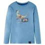 Langarm-T-Shirt für Kinder mittelblau 116 von vidaXL, Kinder-T-Shirts - Ref: Foro24-12846, Preis: 8,45 €, Rabatt: %