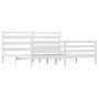 Estructura de cama sin colchón madera de pino blanco 200x200 cm