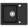Granite kitchen sink with a black bowl by vidaXL, Sinks - Ref: Foro24-142952, Price: 179,04 €, Discount: %