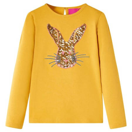 Children's long-sleeved t-shirt in ocher color 116 by vidaXL, Kids T-shirts - Ref: Foro24-13966, Price: 9,22 €, Discount: %