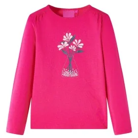 Kinder-Langarm-T-Shirt 104 in leuchtendem Rosa von vidaXL, Kinder-T-Shirts - Ref: Foro24-13985, Preis: 8,85 €, Rabatt: %