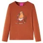 Langarm-T-Shirt für Kinder in der Farbe Cognac 128 von vidaXL, Kinder-T-Shirts - Ref: Foro24-14342, Preis: 8,06 €, Rabatt: %