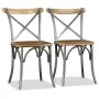 Dining chairs 2 units solid mango wood by vidaXL, dining chairs - Ref: Foro24-244592, Price: 197,22 €, Discount: %