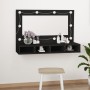 Möbel mit Spiegel und schwarzer LED 90x31,5x62 cm von vidaXL, Badezimmerwaschtische - Ref: Foro24-833488, Preis: 56,36 €, Rab...