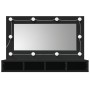 Möbel mit Spiegel und schwarzer LED 90x31,5x62 cm von vidaXL, Badezimmerwaschtische - Ref: Foro24-833488, Preis: 56,36 €, Rab...