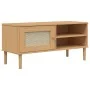 Mueble de TV SENJA aspecto ratán madera pino marrón 106x40x49cm de vidaXL, Muebles TV - Ref: Foro24-358040, Precio: 75,27 €, ...