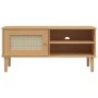 Mueble de TV SENJA aspecto ratán madera pino marrón 106x40x49cm de vidaXL, Muebles TV - Ref: Foro24-358040, Precio: 75,27 €, ...