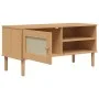 Mueble de TV SENJA aspecto ratán madera pino marrón 106x40x49cm de vidaXL, Muebles TV - Ref: Foro24-358040, Precio: 75,27 €, ...