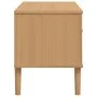 Mueble de TV SENJA aspecto ratán madera pino marrón 106x40x49cm de vidaXL, Muebles TV - Ref: Foro24-358040, Precio: 75,27 €, ...