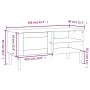 Mueble de TV SENJA aspecto ratán madera pino marrón 106x40x49cm de vidaXL, Muebles TV - Ref: Foro24-358040, Precio: 75,27 €, ...