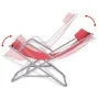 Liegestühle aus rotem Stahl 2 Einheiten von vidaXL, Liegen - Ref: Foro24-42937, Preis: 120,31 €, Rabatt: %