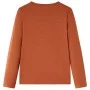 Langarm-T-Shirt für Kinder in der Farbe Cognac 140 von vidaXL, Kinder-T-Shirts - Ref: Foro24-13683, Preis: 8,30 €, Rabatt: %