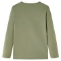 Khakifarbenes Langarm-T-Shirt für Kinder 128 von vidaXL, Kinder-T-Shirts - Ref: Foro24-13727, Preis: 8,54 €, Rabatt: %