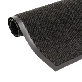 Rectangular knotted entrance mat 120x180 cm black by vidaXL, Doormats - Ref: Foro24-132719, Price: 63,85 €, Discount: %
