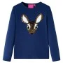 Marineblaues Langarm-T-Shirt für Kinder 116 von vidaXL, Kinder-T-Shirts - Ref: Foro24-14181, Preis: 8,98 €, Rabatt: %