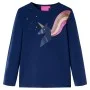 Marineblaues Langarm-T-Shirt für Kinder 116 von vidaXL, Kinder-T-Shirts - Ref: Foro24-14291, Preis: 8,85 €, Rabatt: %