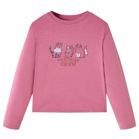 Camiseta infantil de manga larga frambuesa 116 de vidaXL, Camisetas para niños - Ref: Foro24-14446, Precio: 8,20 €, Descuento: %