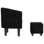 Schwarzer Samtsessel mit Hocker von vidaXL, Sessel - Ref: Foro24-356479, Preis: 180,48 €, Rabatt: %