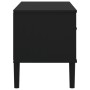 Mueble de TV SENJA aspecto ratán madera pino negro 106x40x49 cm de vidaXL, Muebles TV - Ref: Foro24-358042, Precio: 75,93 €, ...
