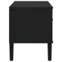 SENJA TV cabinet rattan look black pine wood 106x40x49 cm by vidaXL, TV Furniture - Ref: Foro24-358042, Price: 75,21 €, Disco...