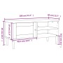 Mueble de TV SENJA aspecto ratán madera pino negro 106x40x49 cm de vidaXL, Muebles TV - Ref: Foro24-358042, Precio: 75,93 €, ...