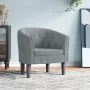 Sillón de terciopelo gris oscuro de vidaXL, Sillones - Ref: Foro24-356470, Precio: 181,32 €, Descuento: %