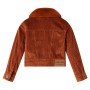 Cognacfarbene Cord-Kinderjacke 140 von vidaXL, Oberbekleidung für Kinder - Ref: Foro24-13913, Preis: 13,66 €, Rabatt: %