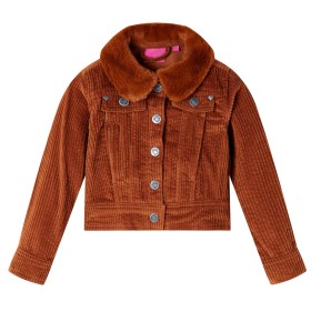 Chaqueta infantil pana color coñac 116