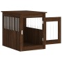Dog cage engineered wood brown oak 55x75x65 cm by vidaXL, Dog kennels - Ref: Foro24-838322, Price: 84,95 €, Discount: %