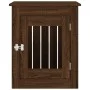 Jaula para perros madera de ingeniería roble marrón 55x75x65 cm de vidaXL, Casetas para perros - Ref: Foro24-838322, Precio: ...
