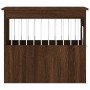Dog cage engineered wood brown oak 55x75x65 cm by vidaXL, Dog kennels - Ref: Foro24-838322, Price: 84,95 €, Discount: %