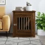 Jaula para perros madera ingeniería roble marrón 64,5x80x71 cm de vidaXL, Casetas para perros - Ref: Foro24-838336, Precio: 9...