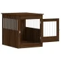 Jaula para perros madera ingeniería roble marrón 64,5x80x71 cm de vidaXL, Casetas para perros - Ref: Foro24-838336, Precio: 9...