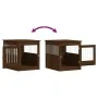 Jaula para perros madera ingeniería roble marrón 64,5x80x71 cm de vidaXL, Casetas para perros - Ref: Foro24-838336, Precio: 9...