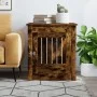 Hundekäfig aus Holzwerkstoff, geräucherte Eiche, 64,5 x 80 x 71 cm von vidaXL, Hundehütten - Ref: Foro24-838334, Preis: 97,93...
