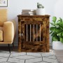 Hundekäfig aus Holzwerkstoff, geräucherte Eiche, 64,5 x 80 x 71 cm von vidaXL, Hundehütten - Ref: Foro24-838334, Preis: 92,99...