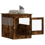 Hundekäfig aus Holzwerkstoff, geräucherte Eiche, 64,5 x 80 x 71 cm von vidaXL, Hundehütten - Ref: Foro24-838334, Preis: 92,99...