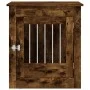 Hundekäfig aus Holzwerkstoff, geräucherte Eiche, 64,5 x 80 x 71 cm von vidaXL, Hundehütten - Ref: Foro24-838334, Preis: 97,93...