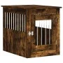 Hundekäfig aus geräuchertem Eichenholzwerkstoff, 55 x 75 x 65 cm von vidaXL, Hundehütten - Ref: Foro24-838320, Preis: 82,07 €...