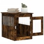 Hundekäfig aus geräuchertem Eichenholzwerkstoff, 55 x 75 x 65 cm von vidaXL, Hundehütten - Ref: Foro24-838320, Preis: 83,37 €...