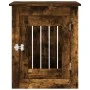 Hundekäfig aus geräuchertem Eichenholzwerkstoff, 55 x 75 x 65 cm von vidaXL, Hundehütten - Ref: Foro24-838320, Preis: 82,07 €...