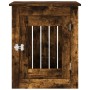 Hundekäfig aus geräuchertem Eichenholzwerkstoff, 55 x 75 x 65 cm von vidaXL, Hundehütten - Ref: Foro24-838320, Preis: 83,37 €...