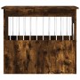 Hundekäfig aus geräuchertem Eichenholzwerkstoff, 55 x 75 x 65 cm von vidaXL, Hundehütten - Ref: Foro24-838320, Preis: 83,37 €...